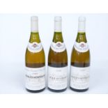 Three bottles of classic French white wines from Bouchard Père et Fils, Cote D'Or, comprising