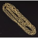 A 9ct gold curb link necklace, 4.8g, length 62cm