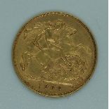 1906 Edward VII gold half sovereign