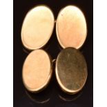 A pair of 9ct gold cufflinks, 13g