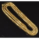 A 9ct gold necklace, 5.6g, length 50cm