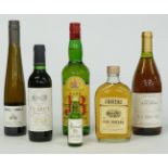 Mixed selection of wines and spirits including Cuvée Jean Paul Vin de table Blanc des Blancs 75cl