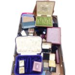 A collection of vintage jewellery/ silver boxes