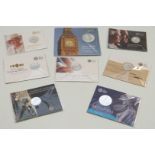 A collection of Royal Mint fine silver coins in presentation packs comprising Big Ben £100 2015, £50