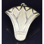 An 18ct gold pendant, 3 x 3.5cm, 10g