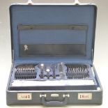 Breitenbach Solingen twelve place setting canteen of stainless steel cutlery in briefcase style