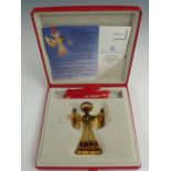 Georg Jensen for Royal Copenhagen cased 1989 Christmas mobile / decoration, width of case 16cm