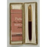 Parker 51 fountain pen in original box with instructions