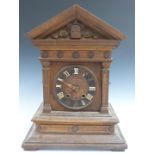 A 19thC mantel cuckoo clock, 44cm tall