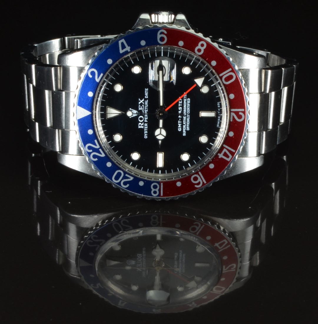 Rolex GMT Master gentleman's diver's/ pilots automatic wristwatch ref. 16750 with date aperture, - Image 3 of 7