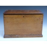 A late 19thC/early 20thC campaign / travelling writing slope and stationery cabinet with spring