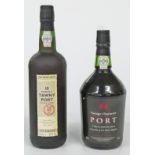 Two bottles of port, Vintage Character 750ml 20% vol and Cockburn's 10 year old Tawny Port, 750ml,