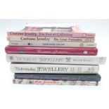 Eight costume jewellery reference books