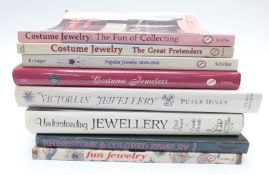 Eight costume jewellery reference books