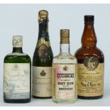 Gordon's Special Dry London Gin 1970s half bottle, 70 proof, together with a bottle of Booth's