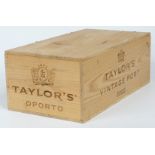 A case of six bottles of Taylor's 2000 Vintage Port, from M & Co London