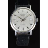 Longines Conquest gentleman's automatic wristwatch ref. 1569-2 with date aperture, two-tone hands