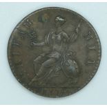 George III 1770 halfpenny VF-EF