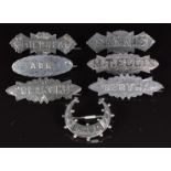 Seven Victorian/ Edwardian silver brooches
