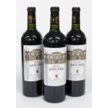 Three bottles of Chateau Léoville Barton 2001 St Julien Grand Cru Classé red wine 75cl 12.5% vol.