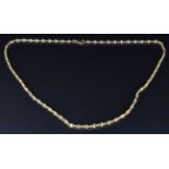 A 9ct gold necklace, 6.1g, length 50cm