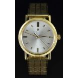 Vacheron Constantin 18ct gold gentleman's wristwatch ref. 6406 with gold hands and hour markers,