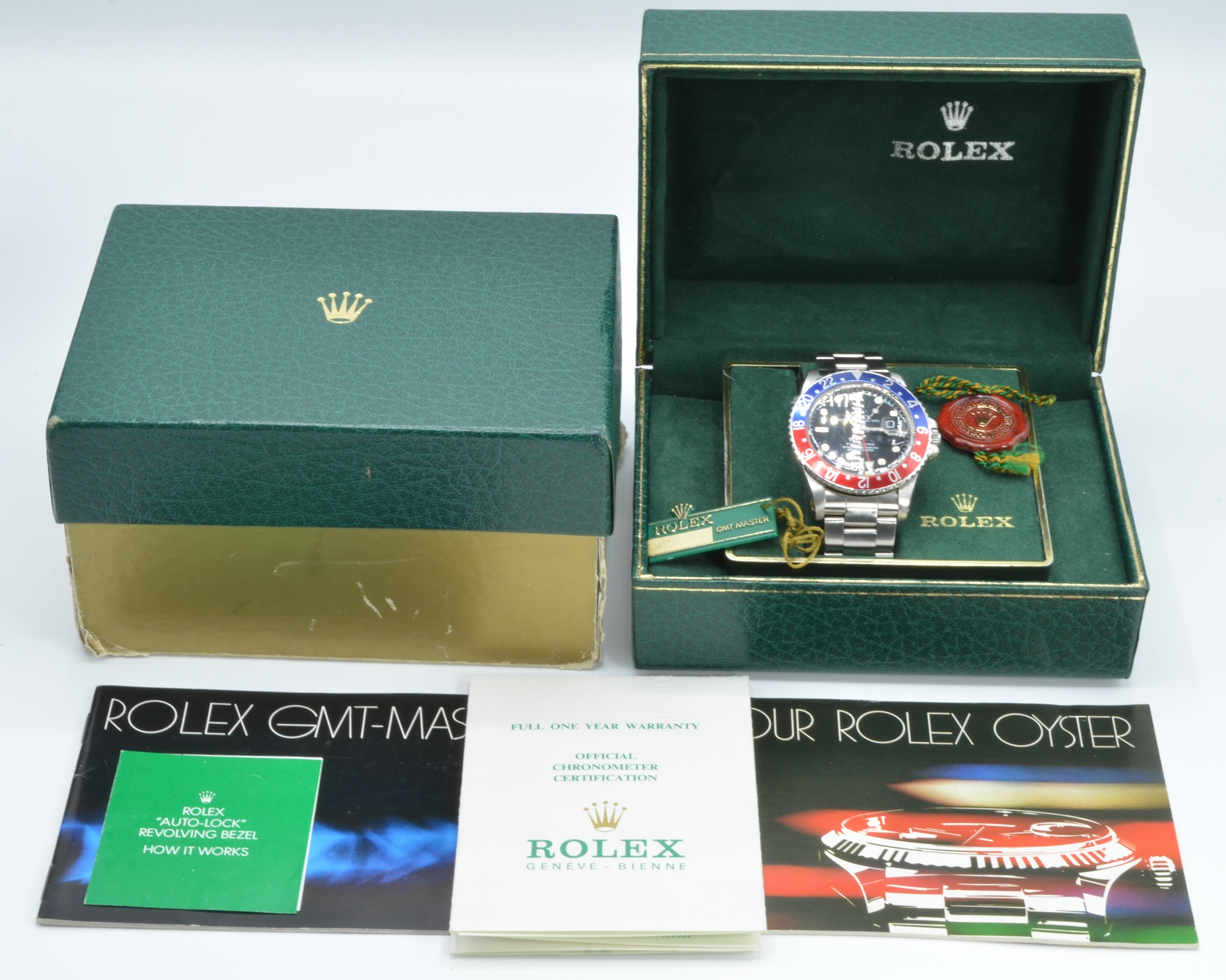 Rolex GMT Master gentleman's diver's/ pilots automatic wristwatch ref. 16750 with date aperture, - Image 2 of 7