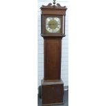 George III Thomas Sone, Fareham, 8 day long case clock, the signed brass dial with floral and