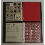 Two Karat coin collector's albums containing UK and Channel Islands coinage, 19thC onwards,