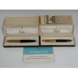 Two boxed Parker 51 fountain pens