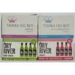 Ninety-six New World red and white wines comprising 24 bottles of Tierra Del Rey Chilean Sauvignon