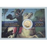 2007 gold half sovereign in Royal Mint Gold Bullion presentation pack