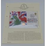 2000 gold half sovereign in Westminster Coins Commemorative cover no 0619 for the Millennium