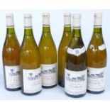 Six bottles of Domaine d'Elise Chablis 1995 Burgundy white wine 75cl 12.5% vol