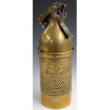 Sparklet brass soda siphon charger 'The Prana', H38cm