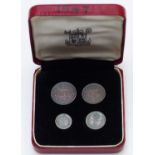 George VI 1947 Maundy set, in Royal Mint Maundy case