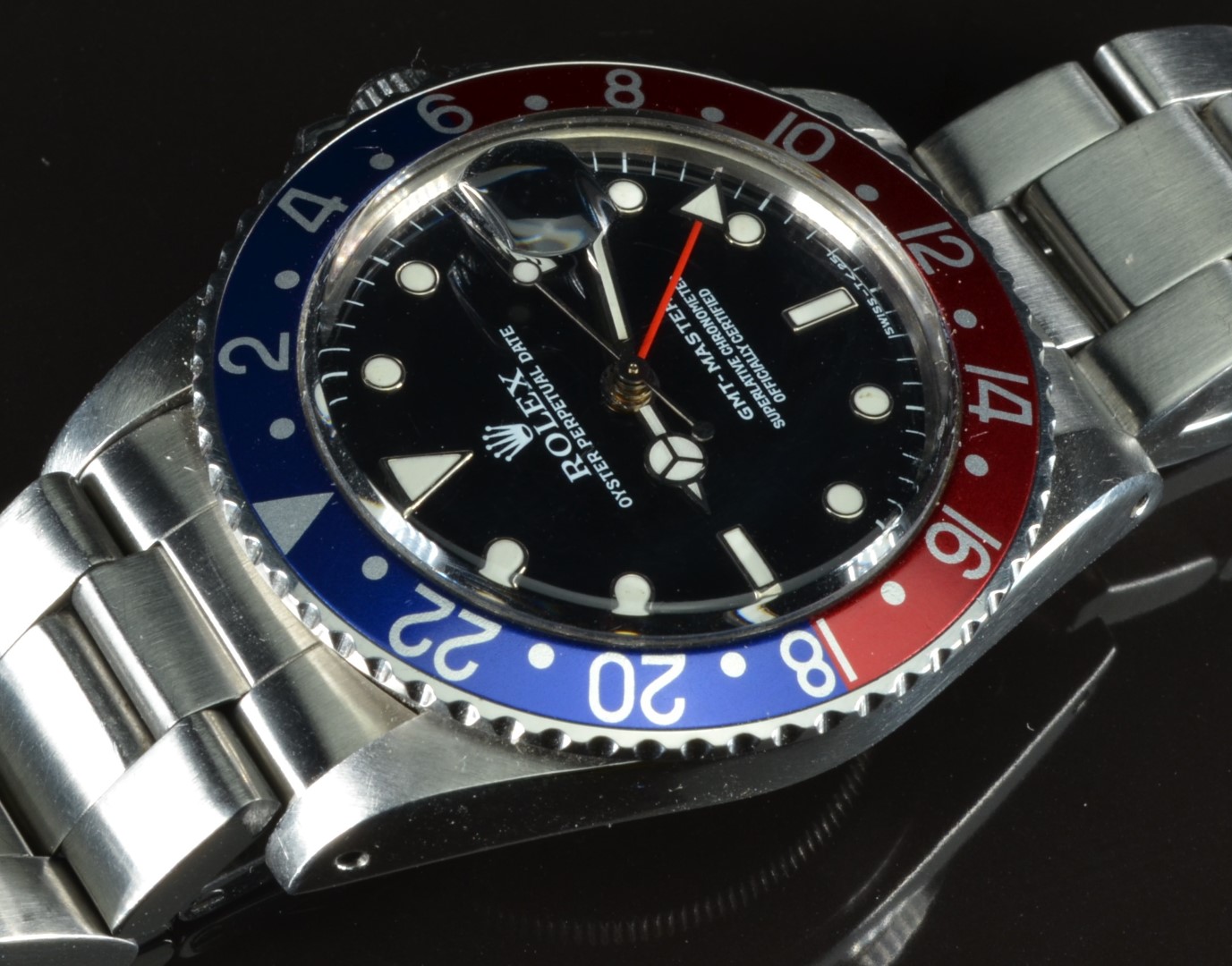 Rolex GMT Master gentleman's diver's/ pilots automatic wristwatch ref. 16750 with date aperture, - Image 6 of 7
