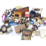 A large collection of costume jewellery including silver, necklaces, brooches, etc