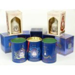 Ten Bell's commemorative or celebratory whisky decanters in original boxes including Beatrice,