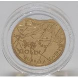 2019 D-Day 75 issue gold quarter sovereign in Hattons of London box