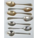 Georgian and later hallmarked silver teaspoons, weight 104g