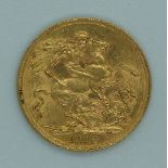 1912 George V gold full sovereign