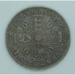 Charles II 1677 half crown, toned