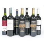 Seven bottles of red wine comprising two Berberana Reserva 2003 13% vol, Berberana Carte Oro 2012