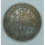 Charles II 1671 crown, V.TERTIO edge