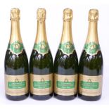 Four bottles of R. Renaudin Grand Reserve 1993 Brut Champagne 75cl 12% vol
