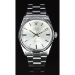 Rolex Oyster Perpetual Precision gentleman's wristwatch ref. 5500 with luminous silver hands, two-