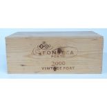 A case of six bottles of Fonseca 2000 Vintage Port, from M & Co London