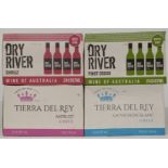 Ninety-six New World red and white wines comprising 24 bottles of Tierra Del Rey Chilean Sauvignon