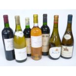 Selection of seven French wines comprising Chateau Cissac 1996, 12.5% vol, Chateau Mouton Cadet 1997